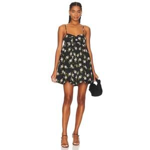 Free People In A Bubble Printed Mini Dress
